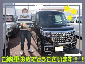 スペーシアカスタムご納車させていただきました★★